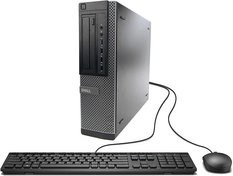 Photo 1 of Dell Optiplex 9010 Desktop Computer, Intel Core i5 3.2 GHz, 16 GB RAM, 1 TB SATA HDD, Keyboard & Mouse, Wi-Fi, HDMI, DVD-ROM, Windows 10 Professional, (Renewed)
