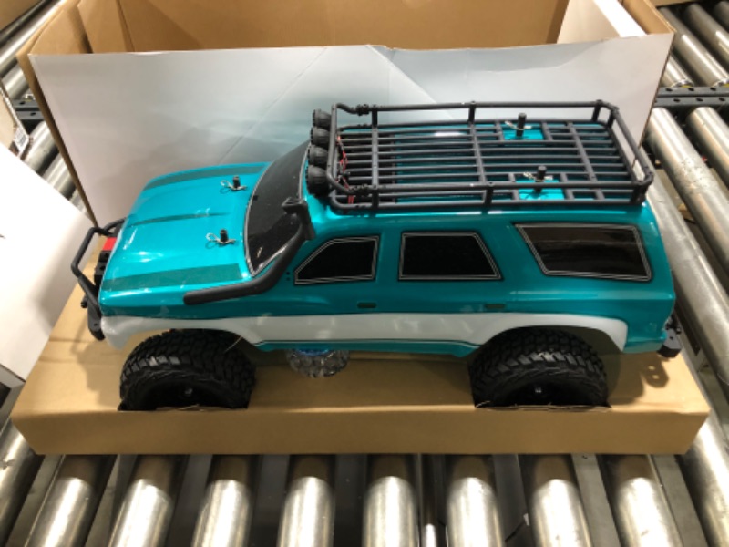 Photo 2 of LAEGENDARY RC Crawler - 4x4 Offroad Crawler Remote Control Truck for Adults - RC Car, RC Rock Crawler, Fast Speed, Electric, Hobby Grade Car - 1:10 Scale, Brushed, Blue - Green Blue - Green 1:10 Scale