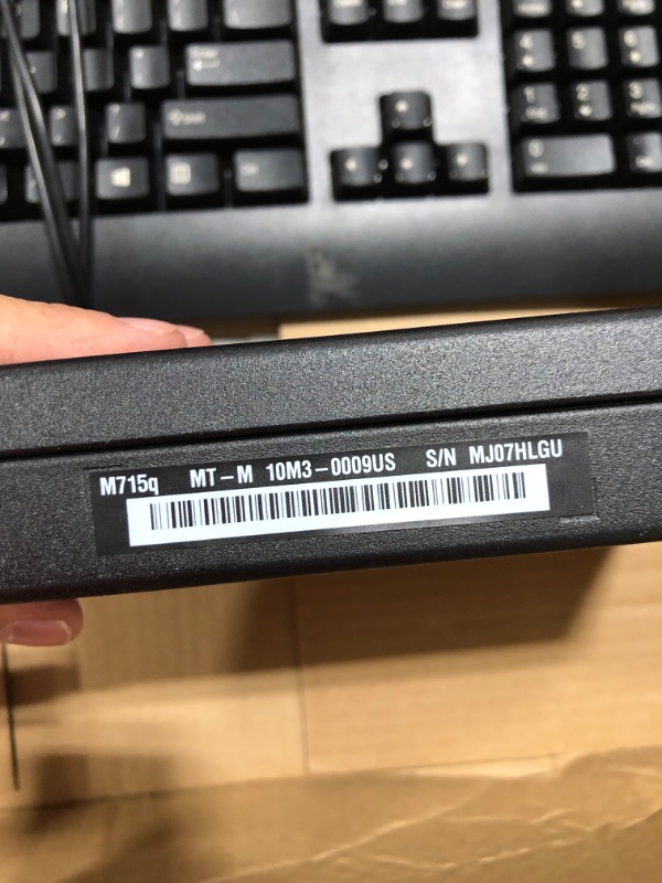 Photo 4 of Lenovo ThinkCentre M715q Mini Tiny Business Desktop PC, AMD PRO A6-8570E R5, 6 Compute CORES 2C4G, 3.2GHz, 8GB DDR4 RAM, 128GB SSD Hard, WiFi, Bluetooth, VGA, HDMI, DisplayPort, Windows 10 (Renewed)