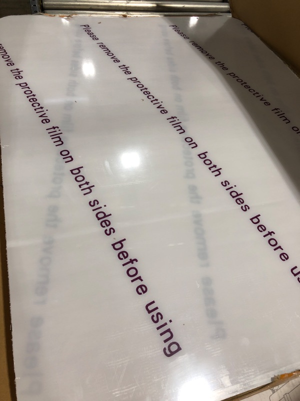 Photo 1 of [Upgraded Version] Crystal Clear 1/5" Thick 47" x 35" Heavy Duty Hard Chair Mat, Can be Used on Carpet or Hard Floor 1Pack - 35'' x 47'' x 1/5'' Hard Material - for Carpets & Hard Floors