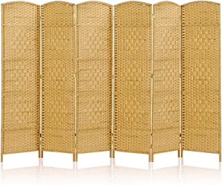 Photo 1 of JOSTYLE Room Divider 6ft. Tall Extra Wide Extra Wide Privacy Screen, Folding Privacy Screens with Diamond Double-Weave Room dividers and Freestanding Room Dividers Privacy Screens(Yellow, 6-Panel) https://a.co/d/4EQvRPf