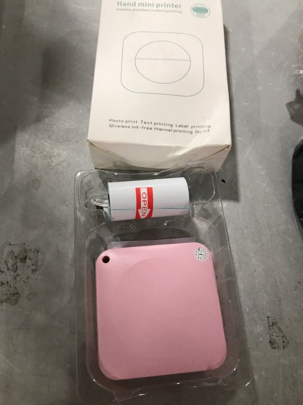 Photo 2 of Zeacool Mini Pocket Printer,Portable Thermal Printer for Label,Text Memo,Receipt,Sticker,Photo Printers,BT Inkless Printing,Kids Gift,Wireless Bluetooth Printer Compatible with iOS and Android?Pink?
