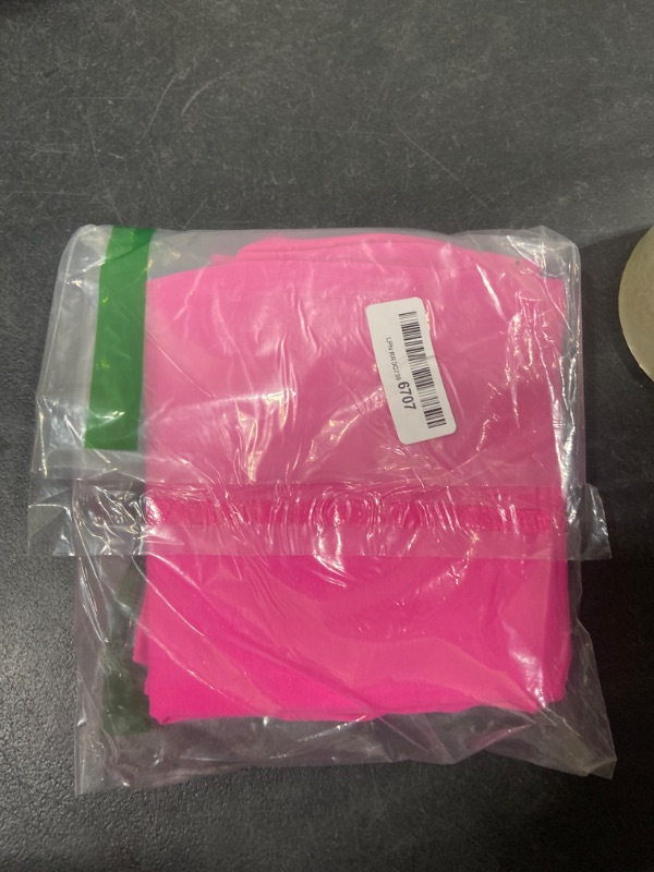 Photo 1 of A2Y Women's Basic Solid Ponte Knee Length Slit Techno Span High Waist Pencil Skirt Small Neon Pink