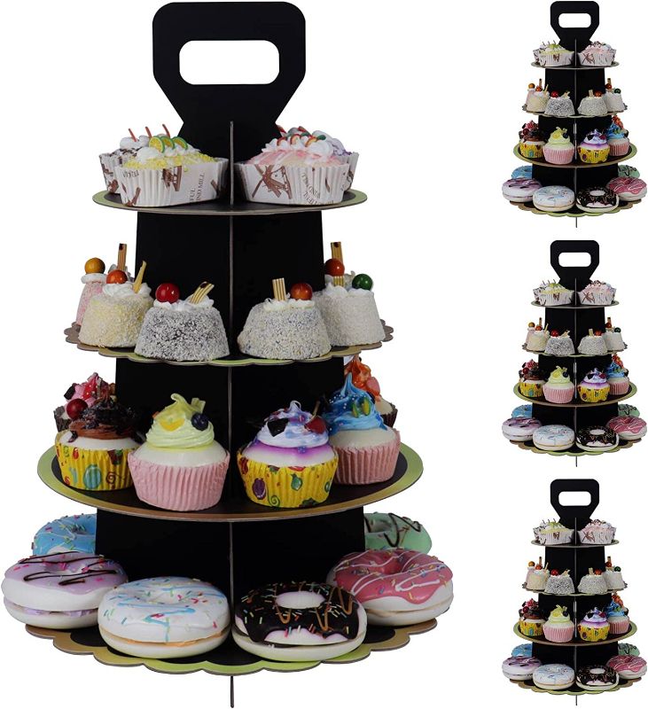 Photo 1 of 4 Pack Cupcake Tier Stand, 