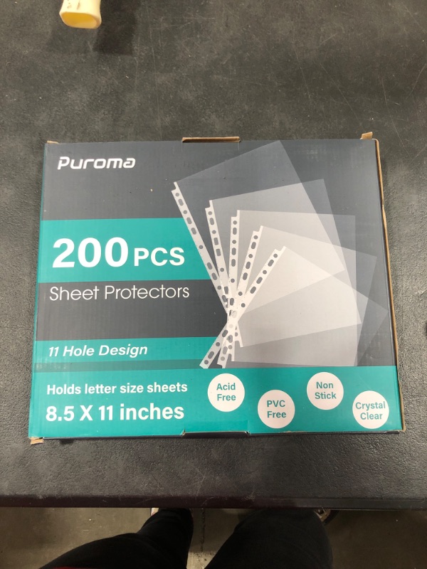 Photo 2 of Puroma 200 Pack Sheet Protectors,