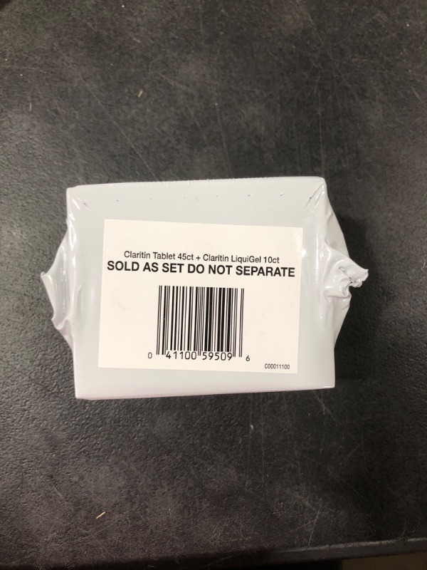 Photo 2 of Claritin 24 Hour Non-Drowsy Allergy Medicine Bundle Pack, Prescription Strength Allergy Relief with 10mg Loratadine, Antihistamine, 45ct Tablets and 10ct Liquid Gels
