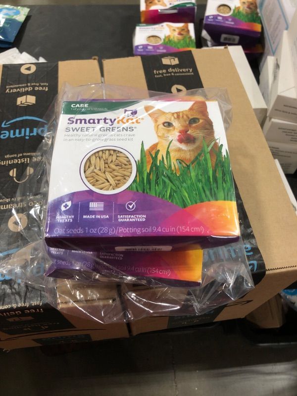 Photo 1 of 3 SmartyKat Sweet Greens Organic Oat Grass Cat Grass Grow Kit Sweet Greens Grow Kit