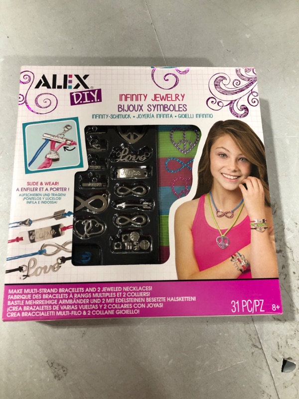 Photo 2 of Alex DIY Wear Infinity Jewelry Kids Art and Craft Activity