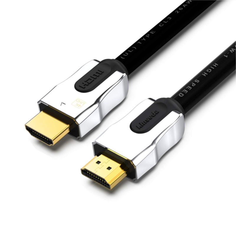 Photo 1 of 4K HDMI Cable 35ft, HDMI Cord with 26AWG CL3 Rated 18Gbps,HDMI 2.0 Cable 4K 60Hz UHD 2160p 1080p ARC 3D HDR Ethernet,HDCP 2.2 Compatible with Apple TV Xbox PS3 PS4 Nintendo Switch Blue-ray Player 4K PERFORMANCE 35FT Black