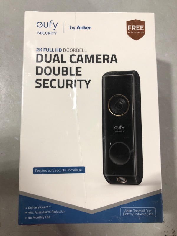 Photo 2 of eufy security Video Doorbell Dual Camera (Battery-Powered) Add-on, Dual Motion Detection, Package Detection, 2K HD, Family Recognition, No Monthly Fee