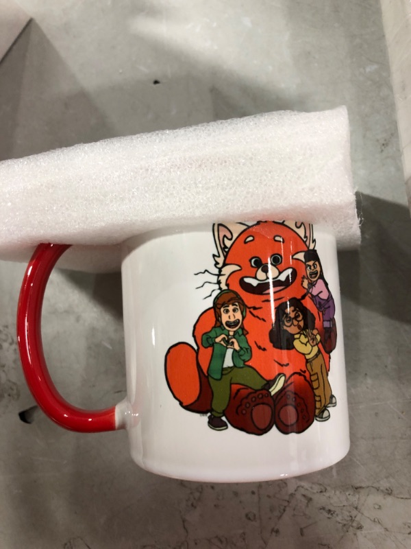 Photo 1 of Coffee Mug with Red Color Inside 11oz Ceramic Tea Cup Kitchen Decor Microwave Safe for Office and Home Novelty Gifts for Men Women, M2