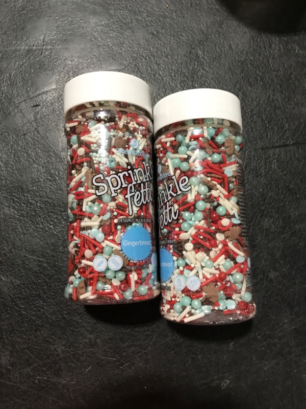 Photo 2 of 2 pack Sweets Indeed - Christmas Sprinkles - 6 ounces (Gingerbread) exp 2 /12 / 24 