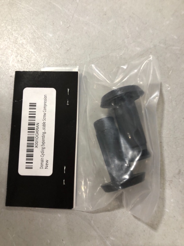 Photo 1 of Domain Cycling Expanding Bike Bar Ends Plug Caps (2 Pcs) – Plastic Handlebar End Plugs - Perfect Bike Accessory for Most Bikes (Road, Mountain Bike, BMX, Fixie)