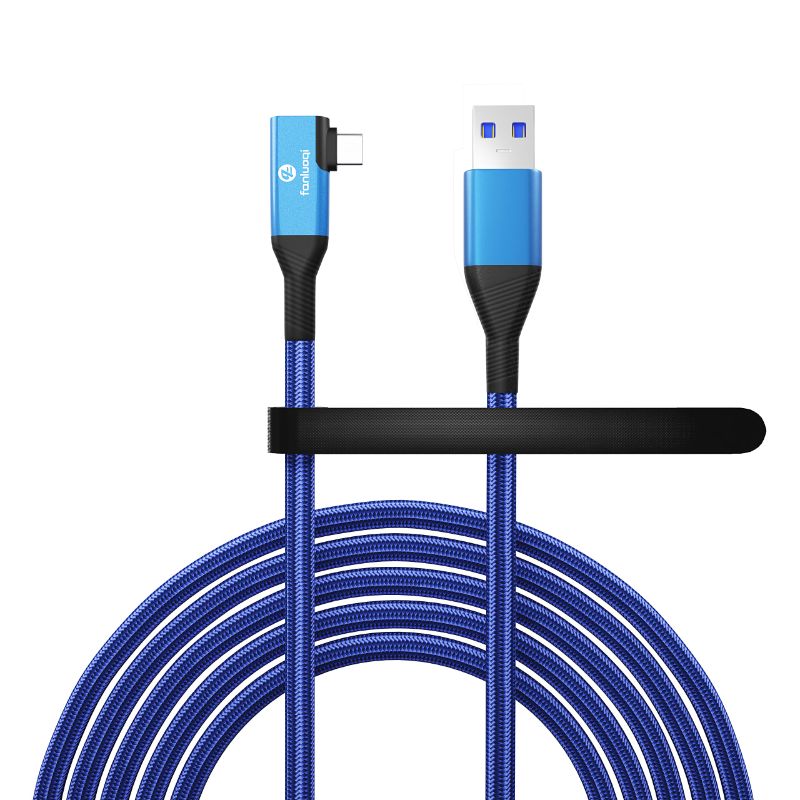 Photo 1 of Fanluoqi Link Cable 10 FT Compatible with Quest2 Accessories and PC/Steam VR?Supports fast charging High Speed PC Data Transfer,USB 3.0 to USB-C Cable for VR Headset and Gaming PC 10FT