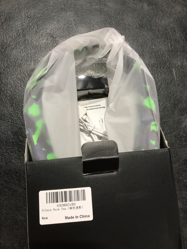 Photo 1 of FrSara Neck Fan, Portable Fan Strong Wind, Adjustable, 360° Cooling, Super Quiet, No Blade Fan Design, No Hair Twisting, Even Air Volume On Both Sides, Non-Slip Material, Short Charging, Long Use Time