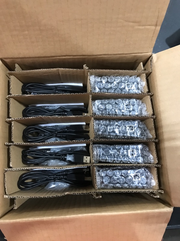 Photo 1 of Amazon Basics 10 Port USB 2.0 Hub, 5-Pack 5-Pack 10-Port USB 2.0