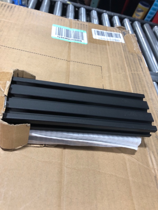 Photo 2 of 2PCS 20 Series T Slot 2060 Aluminum Extrusion Profile 23.6'',European Standard Anodized Linear Rail for 3D Printer Parts and CNC DIY 600mm Black(23.6inch)