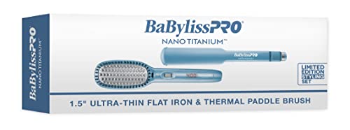 Photo 1 of BabylissPRO Nano Titanium Ultra-Thin Hair Straightener, Professional Flat Iron For All Hair Types
