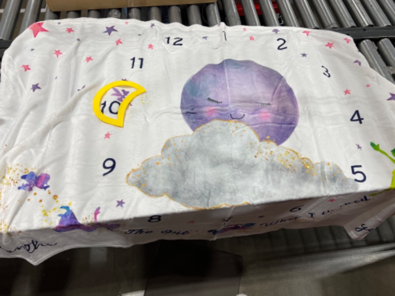 Photo 1 of  Baby Milestone Blanket - for Boy Or Girl 