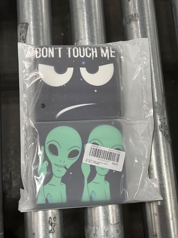 Photo 2 of  *2 Packs* Leather Wallet for Girls Cute Kawaii Cartoon Aesthetic Women Cool Funny Leather Credit Id Card Cash Holder Woman Rfid Blocking Zipper Wallets With Coin Pocket Female Bifold Alien