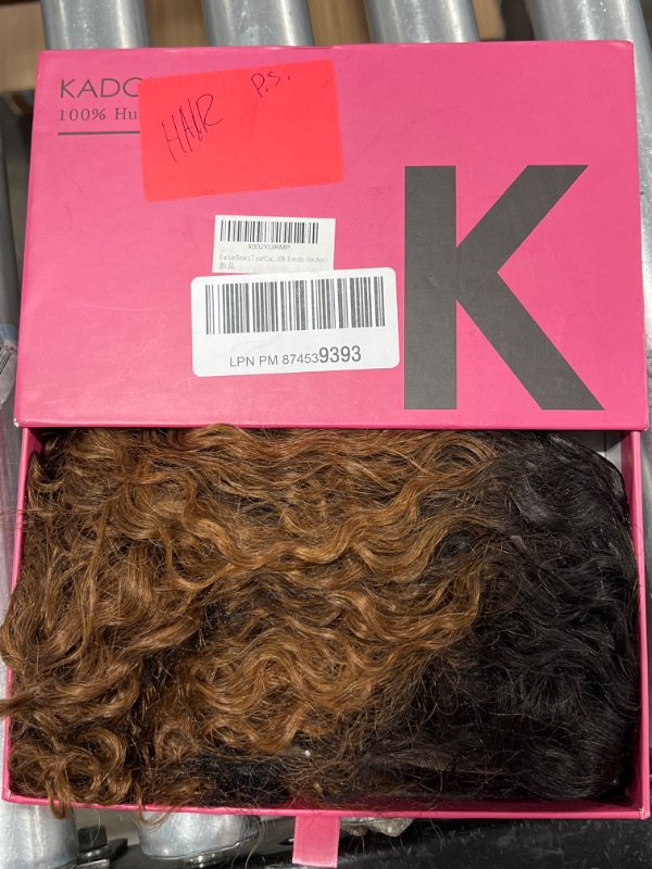 Photo 1 of 14 INCHES OMBRE BROWN T PART LACE WIG