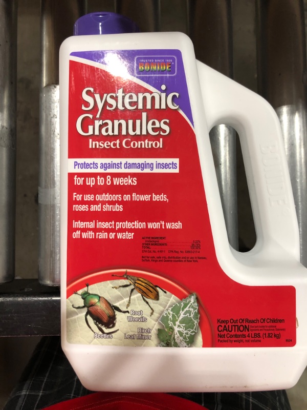 Photo 2 of Bonide Insect Control Systemic Granules, 4 lbs. Ready-to-Use Water Resistant Long Lasting Protection Outdoor Use