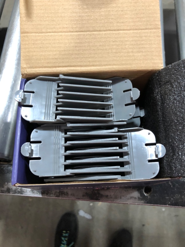 Photo 2 of 3 Inch Hair Clipper Combs Guides, Hair Clipper Guards 1 & 1/4" 1 & 1/2" 2", Mega NO.16 NO.12 NO.10 fits for most Wahl Clippers (8pcs Mega Set, Gray) 8pcs Mega Set Gray
