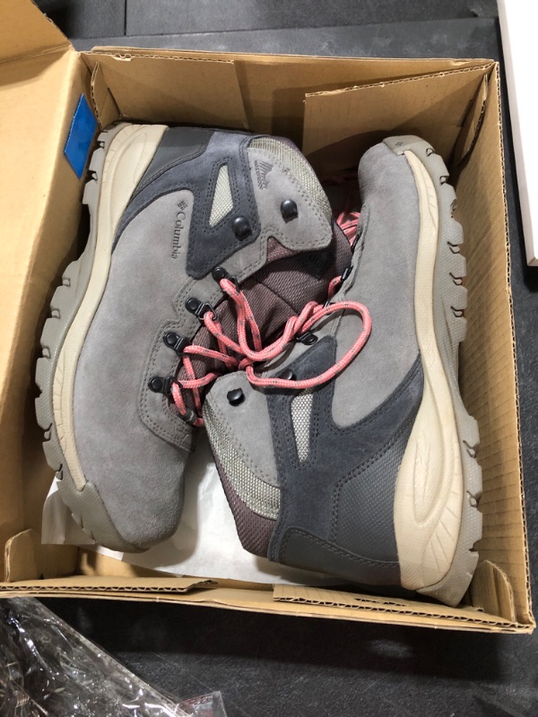 Photo 2 of Columbia Women's Newton Ridge Plus Waterproof Amped Hiking Boot Stratus, Canyon Rose 12