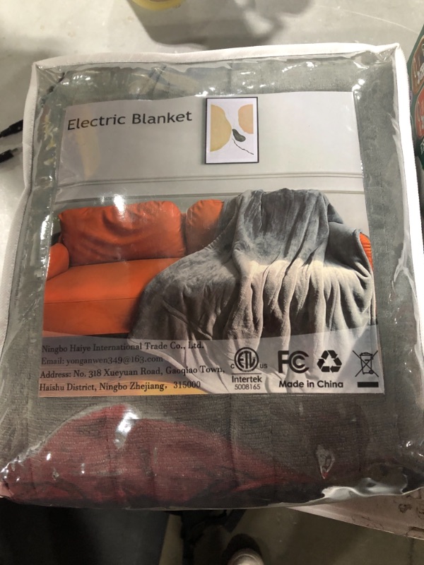 Photo 1 of Grey Electric Blanket