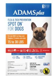 Photo 1 of Adams Plus Flea & Tick Spot On Medium Dogs 3 pk
