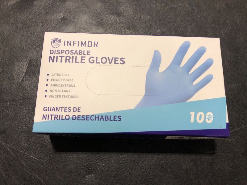 Photo 1 of 100 pk nitrile gloves