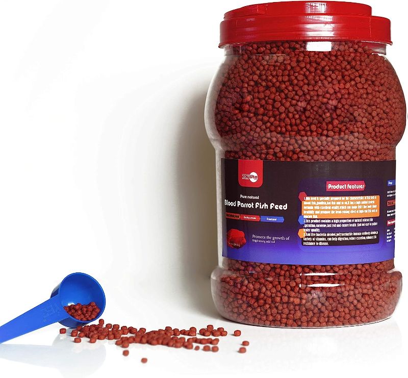 Photo 1 of  1kg Parrot Fish Pellets Food Color-Enhancing Red Parrot Cichlid Fish Feed Food