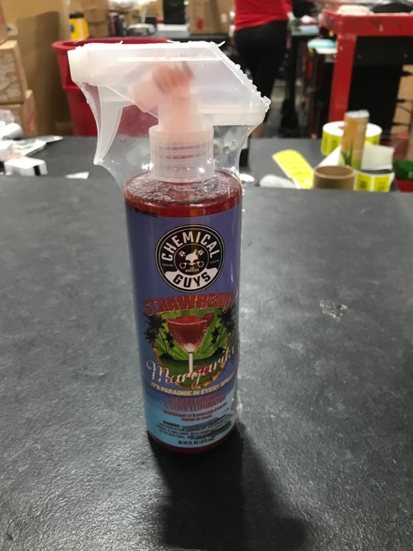 Photo 1 of Chemical Guys AIR_223_16 Strawberry Margarita Premium Air Freshener and Odor Eliminator (16 oz)