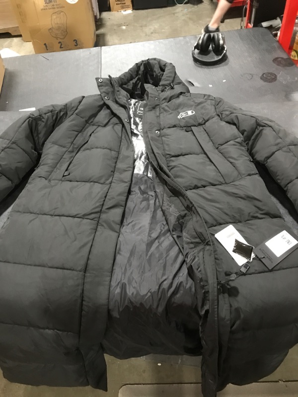 Photo 2 of 3XL TIGER FORCE Winter Active Coat Long Puffy Jacket for Men Hoodie Thickened Padded Outerwear Snowjacket Extremely Cold