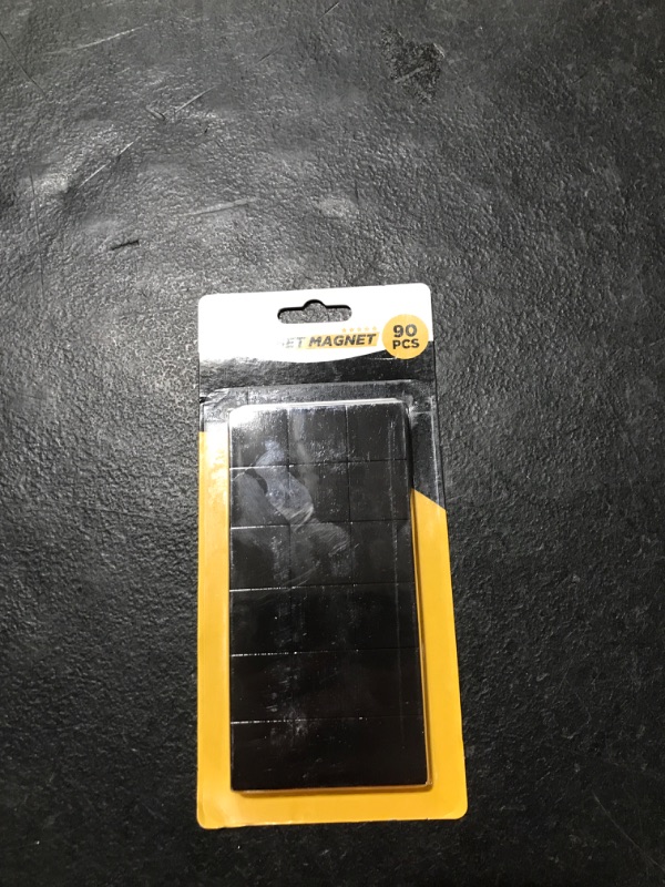 Photo 1 of Magnetic Squares - Self Adhesive Magnetic Squares (Each 4/5" x 4/5") - Flexible Sticky Magnets - Peel & Stick Magnetic Sheets - Tape is Alternative to Magnetic Stickers, Magnetic Strip and Roll 90 Pcs