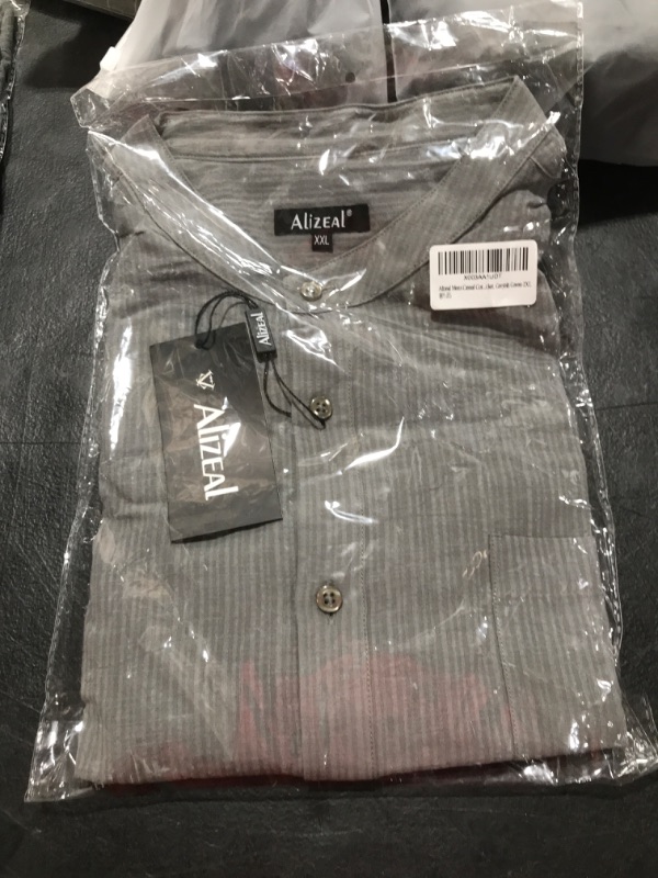 Photo 1 of 2XL GREY SHIRT BUTTON UP 