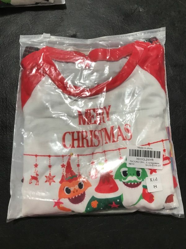 Photo 1 of CHRISTMAS SHIRT WHITE/RED KIDS SIZE 8 