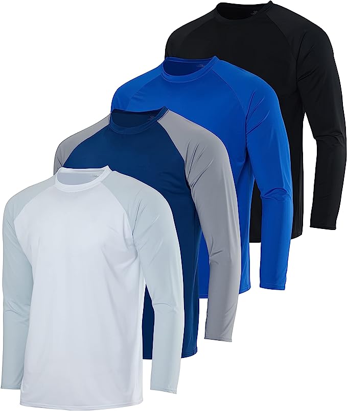 Photo 1 of 4-Pack: Boy’s Long Sleeve Rash Guard Shirt – Swimwear UPF Sun Protection Surf Top Swim Suit
xs