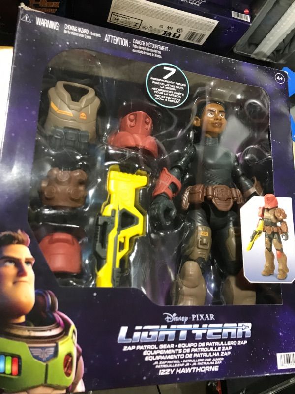 Photo 2 of Disney Pixar Lightyear Space Ranger Gear Izzy Hawthorne Jr ZAP Patrol, Authentic 12 Inch Scale Figure & Accessories, 14 Posable Joints, 4 Years & Up Space Ranger Gear Jr. ZAP Patrol Izzy