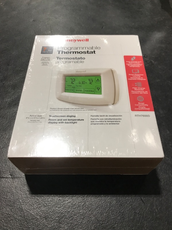 Photo 1 of Honeywell Home RTH7600D 7-Day Programmable Touchscreen Thermostat - SEALED 