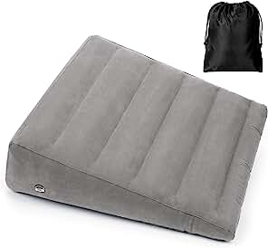 Photo 1 of 2 PC INFLATABLE WEDGE PILLOW GREY 