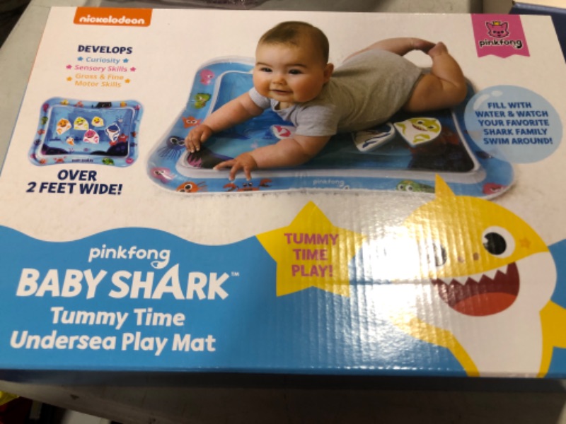 Photo 2 of Baby Shark Tummy Time Water Filled Play Mat – Infant Toys to Help Learn How to Crawl – Baby Shark Official