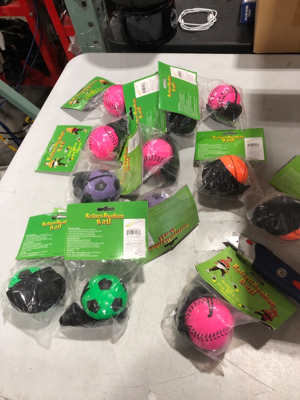 Photo 2 of 12 Pcs Sponge Sport Ball Great For Kids Outdoor Activities Party Favors Supply