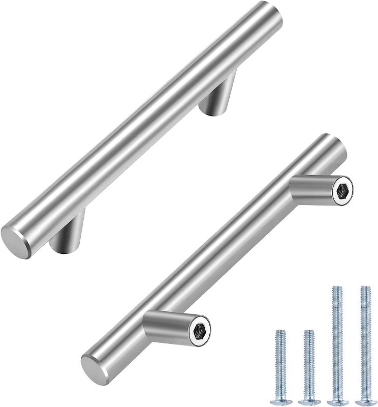 Photo 1 of 30 Pack  Brushed Nickel Cabinet Pulls Kitchen Cabinet Handles,Made of Stainless Steel,Ideal for Cabinet,Drawer,Cupboard and Wardrobe. 