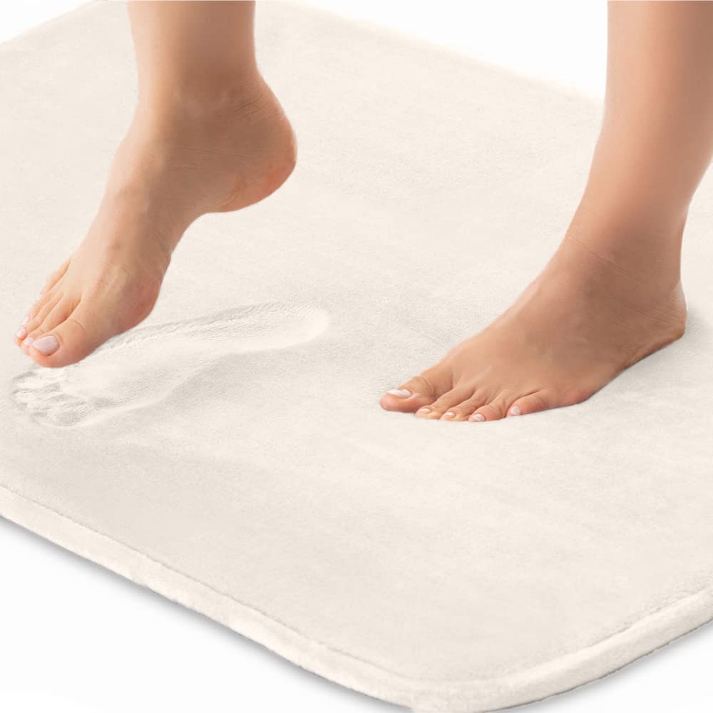 Photo 1 of Memory Foam Bath Rug Oatmeal