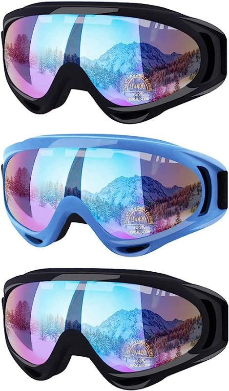 Photo 1 of  Ski Goggles Snow Snowboard Goggles for Adult Men Women Youth Teens Kids Boys & Girls Winter Snow Sports Goggles 