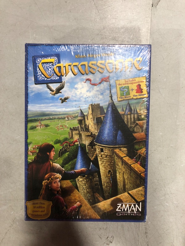 Photo 2 of Carcassonne Board Game (BASE GAME) | Family Board Game | Board Game for Adults and Family | Strategy Board Game | Medieval Adventure Board Game | Ages 7 and up | 2-5 Players | Made by Z-Man Games