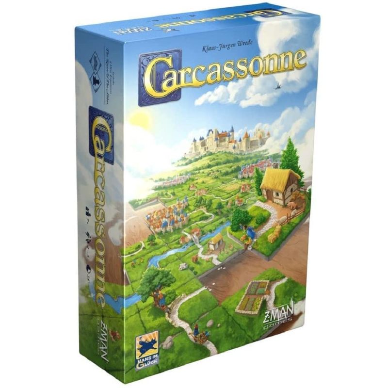 Photo 1 of Carcassonne Board Game (BASE GAME) | Family Board Game | Board Game for Adults and Family | Strategy Board Game | Medieval Adventure Board Game | Ages 7 and up | 2-5 Players | Made by Z-Man Games