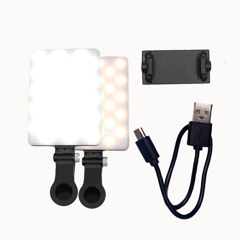 Photo 1 of Professional LED Rechargeable, Dimmable Phone Light for Eyelash Extension,Travel Photography, Streaming,Conference Call,Makeup,Selfie