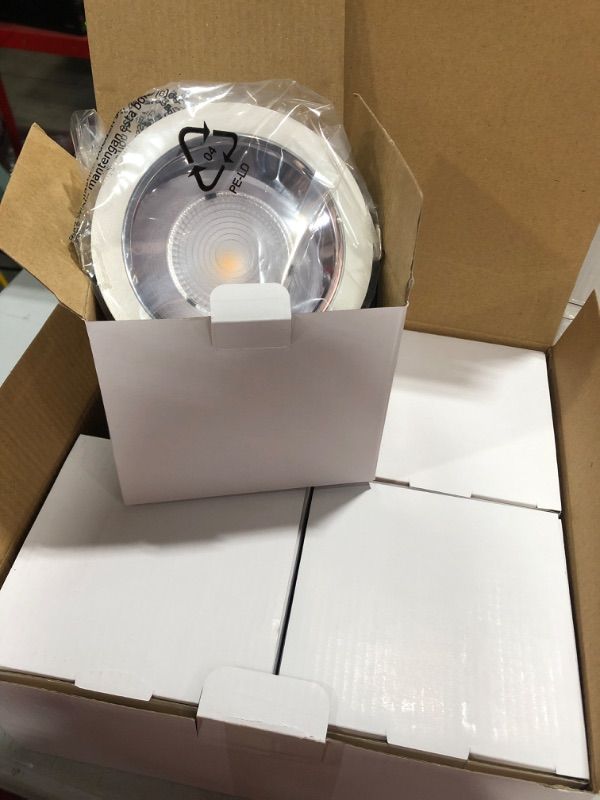 Photo 1 of LED Recessed Lighting 4 Inch, 4 Pack 3000K Warm White 